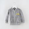 Jaqueta de Flanela Infantil Primavera e Outono 2026 Nova Desenho Animado Espessada Top para Crianças Estilo Coreano Roupa de Primavera
