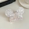 Pinza para el pelo de orejas de Mickey de dibujos animados de personalidad, pinza linda para la parte trasera de la cabeza, pinza de tiburón mediana acrílica, accesorios para el pelo