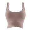 Sujetador de yoga con espalda de belleza, con soporte fijo, push-up, a prueba de golpes, ropa interior deportiva integrada, chaleco de fitness para correr con almohadilla para el pecho
