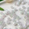 Nuevas Cuentas Sueltas Imitación Ojo de Gato de 12 mm Estilo Crema Resina Colorido Cuentas Redondas DIY Hecho a Mano Cuentas para Joyería Fabricante Venta al por Mayor