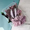 Paquete de Materiales para Manualidades con Flores Preservadas Paquete de Materiales con Flores Secas Pegatinas para Marcos de Fotos Abanico de Papel Cubierta de Vidrio Clase de Manualidades Actividades de Team Building para Empresas