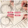 Regla de Dibujo Matemático Multifuncional para Estudiantes de Primaria, Regla Geométrica para Secundaria y Preparatoria, Regla de Función Geométrica Especial, Escuadra, Transportador