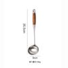 Venta al por mayor del fabricante Espátulas de Acero Inoxidable 304, Cucharas Soperas Domésticas y Públicas, Utensilios de Cocina con Mango de Madera, Espátulas para Cocinar, Venta Caliente Transfronteriza