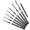 Comércio Exterior Transfronteiriço Wei Zhuang Guache Cisne Negro Pincel para Aquarela Haste de Metal Removível Cabelo de Lobo Conjunto de Pincéis para Óleo