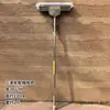 Mopa de esponja tipo rodillo para uso doméstico, lavado sin manos, mopa de esponja con escurridor de tres etapas, absorbente, adecuada para uso tanto húmedo como seco, mopa de tamaño grande