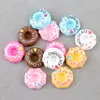 Accesorios Funda para Teléfono Móvil Juguete de Comida Artificial Donut Accesorios de Resina Material Cabeza DIY Pegamento de Crema Accesorios para Zapatos Ropa Bolsas
