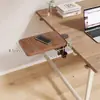 Placa de Extensão para Mesa, Suporte Dobrável sem Furo para Mesa de Escritório, Placa de Alargamento e Extensão para Mesa de Computador