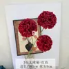 Flores Artificiales para Boda, Crisantemos de Ping Pong, Crisantemos de Bola, Flores Falsas con 3 Cabezas Grandes, Hortensias para Decoración de Salón de Bodas, Atracciones Populares de Internet