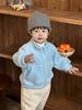 Jaqueta de Outono e Inverno para Bebê 2026 Novo Estilo Coreano Roupas Infantis Conjunto de Moletom Engrossado de Inverno para Meninos