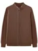 Cardigan de Lã Tricotado Hengyuanxiang Masculino Jaqueta Cardigan Masculino Novo Estilo Outono/Inverno 2026 Roupas Masculinas Cardigan com Zíper Suéter Masculino