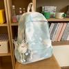 Design de Nicho Tie-Dye, Mochila Escolar Pequena Fresca, Mochila Simples de Grande Capacidade para Estudante, Mochila de Viagem Versátil Tendência