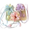 Lazo para el Cabello con Flor de Tulipán Lindo para Niñas, Cuerda para Cola de Caballo o Moño, Accesorios para el Cabello de Niñas