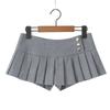 Desejo Puro Garota Quente Sexy Slim Cintura Baixa Anti-Exposição Saia Curta Plissada Feminina Verão Nova Estilo Universitário Saia A-Line