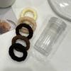 Cuerda para el pelo Gruesa y de Alta Elasticidad Anillo de Toalla en Lata Anillo para el Pelo sin Costuras Cuerda Redonda para Coleta Alta Goma Elástica Accesorio para el Pelo