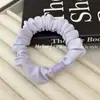 Scrunchie Simples de Cetim Estilo Coreano para Mulheres, Elástico Antiderrapante para Rabo de Cavalo Alto, Corda Colorida para Cabelo, Acessório de Cabelo de Elástico para Outono