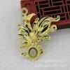 Accesorios para Joyería Hechos a Mano DIY Cuerpo Principal Pasador Corona de Pelo Cobre Conservante del Color 50*42mm Pez Koi Material Hecho a Mano B3327