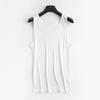 Colete de Seda Tangge Masculino Solto Verão Sem Mangas plus size Top Tricotado de Seda de Amora Colete Ombro Largo para Homens