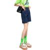 Pantalones cortos de mezclilla para mujer, pantalones de cinco puntos, pantalones de verano finos de cintura alta, pantalones ajustados, pantalones pequeños de cinco puntos, novedad de 2024
