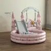 Juego de Columpios y Tobogán Infantil al por Mayor para Uso en Casa, Piscina de Bolas Oceánica para Interiores, Canasta de Baloncesto para Bebé, Porterías de Fútbol Juguetes