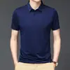 Camisas para Hombres de Mediana Edad y Mayores Estilo Verano 2026 Casual de Negocios Cuello Solapa Manga Corta Transpirable Delgado Estilo Papá Camisa Polo