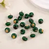 Novos Botões Coloridos Redondos de Imitação de Jade Estilo Retrô, Botões Decorativos para Traje Tang, Cheongsam, Hanfu, Acessórios para Brincos, Pulseiras