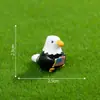 Nuevo producto transfronterizo: Figura de águila de soltero azul marino, accesorios de decoración DIY para jardinería y paisajismo, adornos de escritorio en miniatura