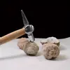 Caverna de cristal branco natural, pedra bruta mineral marroquina, uma peça decorativa para sua mesa, um pequeno exemplar de cristal, um presente de pedra único