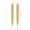 Minimalismo Versátil Brincos de Tassel Longo Temperamento Feminino Corrente de Metal Estilo Retrô Europeu e Americano Brincos Versáteis