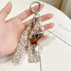 Chi Yu Estilo Coreano Ins Estampa de Leopardo Garota Picante Chaveiro Estrela Pingente de Contas Gato Y2K Pingente Criativo para Bolsa Atacado