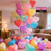 Balões em Formato de Coração Rosa Adoráveis para Montagem de Cena de Festa de Aniversário de Meninas, Pedido de Casamento, Adereços de Balão para Atmosfera de Casamento