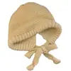 Gorro Preguiçoso Estilo Coreano para Amarrar, Doce e Moderno, Novo Lançamento Outono/Inverno 2024, Gorro de Tricô Quente Versátil