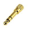 Fabricante en stock 6.5/6.35mm macho giro 3.5mm hembra audio giro grande adaptador pequeño adaptador chapado en oro