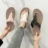 Chanclas Chile Suela Gruesa para Mujer Verano Ropa de Exterior Moda Versátil Florales Chanclas Cuña Antideslizantes Playa Frescas