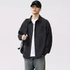 Camisa de Rayas de Cupro para Hombre, Nueva Tendencia Estilo Americano Primavera 2026 Marca de Moda, Chaqueta Camisa Casual Holgada Vintage de Manga Larga