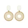Pendientes de Aro de Malla Plateada Estilo Nuevo Europeo y Americano 2025 para Mujer, Pendientes de Botón Estilo Vacacional de Lujo Ligero Nicho, Accesorios para Orejas Versátiles de Moda