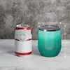 Europa y Estados Unidos para taza de huevo de 12 oz acero inoxidable 304 spray al vacío forma de U taza de cáscara de huevo swig copa creativa para vino tinto
