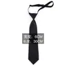 Corbata Versátil Negra Sin Nudo Estilo Casual Coreano Formal Negocios para Hombre con Cierre de Cremallera Lazy Color Sólido para el Trabajo