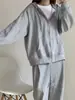Sudadera con capucha de una pieza estilo americano para mujer, tallas grandes, para otoño e invierno, estilo perezoso, fiesta de estudiantes, cárdigan holgado, top, chaqueta