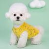 Primavera e verão pet dog cat cartoon coelho impresso T-shirt algodão colete macio pequeno fabricantes de roupas para cães por atacado