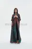 Gabardina de Estilo Otoño-Invierno para Mujer, Cárdigan Estampado Plegado Issey Miyake, Gabardina Larga, Gabardina tipo capa