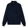 Suéter de punto para hombre con media cremallera, cuello alto grueso, otoño e invierno, tejido de punto retro holgado, chaqueta, top versátil