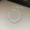 Pulsera de Lazo con Perla Bañada en Oro Real, Pulsera Estilo Palacio Retro Francés, Joyería de Lujo Ligero y de Alta Gama para Mujeres