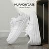 Zapatos Blancos Universales para Hombre 2025 Primavera Nuevos Versátiles de Moda Blancos Punta Redonda Antideslizantes Planos Tenis