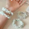 Primavera Verano Nuevo Estilo Coreano Estilo Pastoral Cuadros Florales Ligas para el Pelo de Intestino Delgado para Mujer Estilo Dulce Alto Valor Versátil Accesorios para el Cabello de Niña