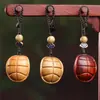 Llavero de Madera con Forma de Caparazón de Tortuga, Accesorio, Colgante, Adorno, Pieza de Mano, Decoración para Colgar en el Coche