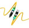 Cable de Datos Cuatro en Uno Haz de Luz Carga Súper de 60W Cable de Carga para Teléfono Móvil de Doble Puerto Luz Respiratoria Power Bank Multifunción
