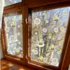 Brup Atmosfera de Primavera e Verão Margarida Abelha Adesivo de Janela Eletrostático Estilo Pastoral Adesivo de Vitrine de Vidro Br-Jd5260C