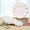Plato de melamina plato de plástico para salteado plato de porcelana para restaurante de olla caliente plato para bocadillos plato de encaje plato para hielo raspado de algodón