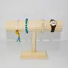 Suporte de Madeira Maciça para Armazenamento de Pulseiras Suporte de Exibição de Joias de Pulseira Desmontável Uso Doméstico Suporte de Exibição para Pulseiras Bangles Headbands Adereços de Joias