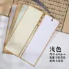Marcadores de Libro Creativos Hechos a Mano DIY de Doble Cara en Blanco Engrosados de Papel de Arroz para Caligrafía en Letra Pequeña Regular con Pincel